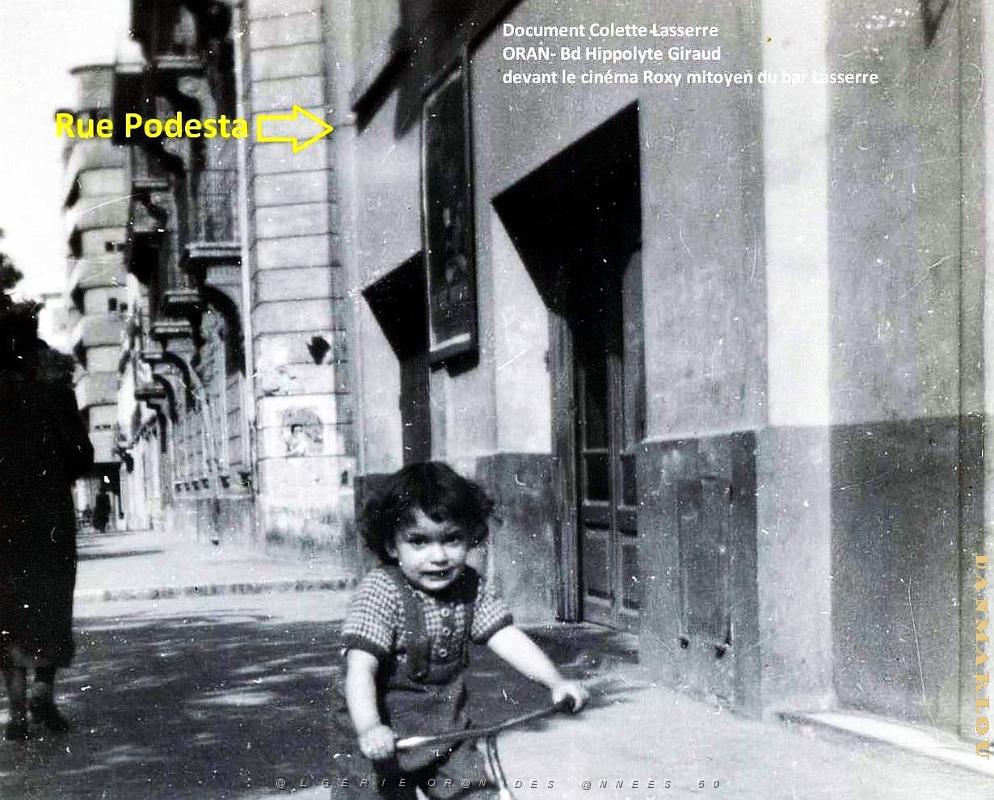 Oran - Boulevard Hippolyte Giraud - Rue Podesta - Cinema Roxy.jpg